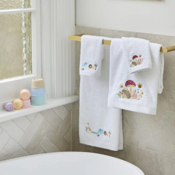 Bath Towel & Face Washer Set | Mushroom Meadow - Image 3