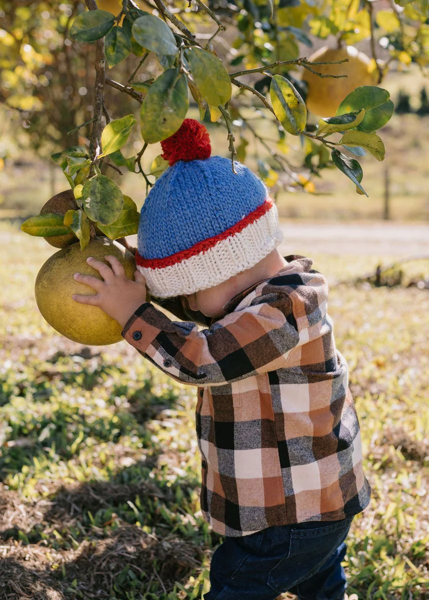 Beanie | Teddy - Blue and Red - Image 5