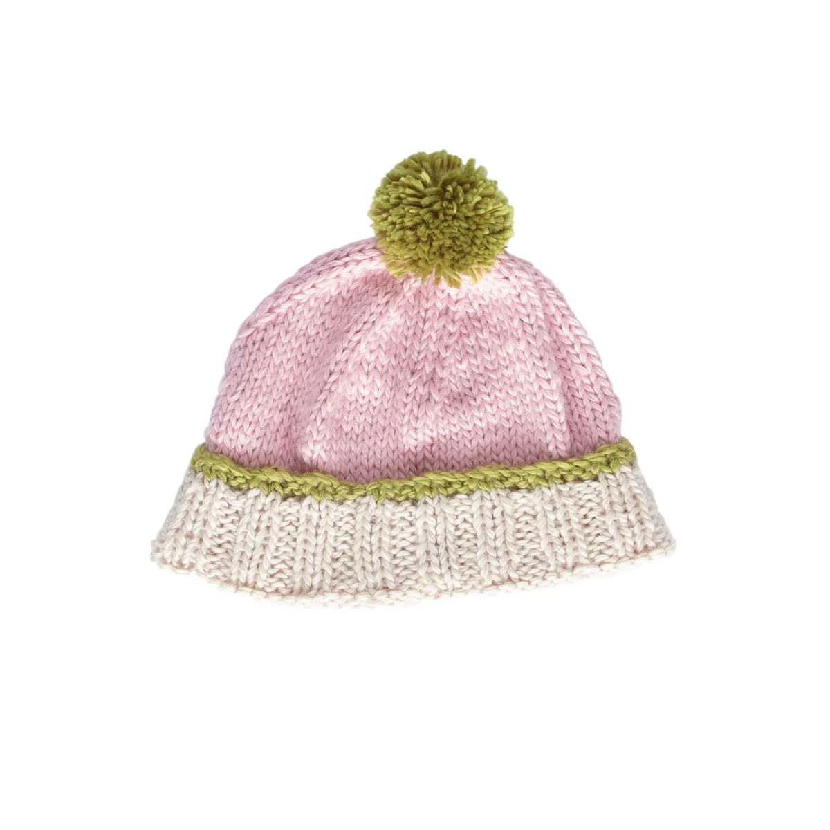 Beanie | Teddy - Pink and Green