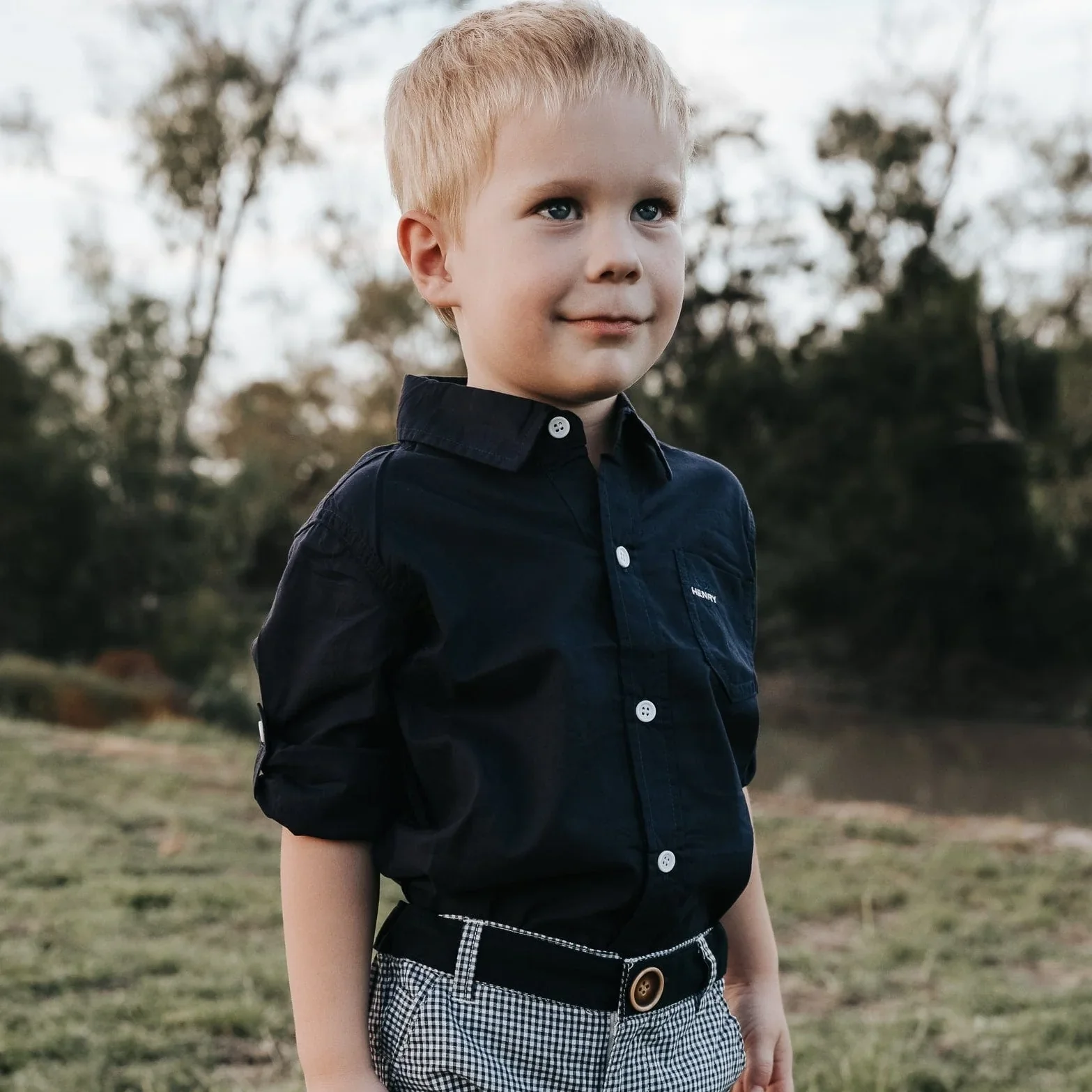 Shirt | Dress - Navy - Image 6