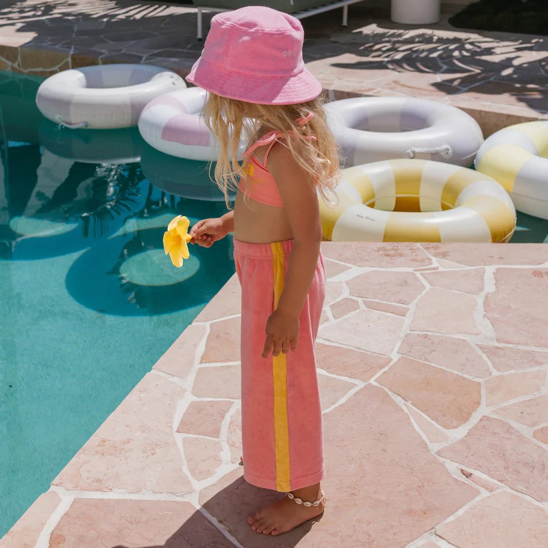 Ciao Tutti Wide Leg Pants - Pink Icing & Golden Cream - Image 4