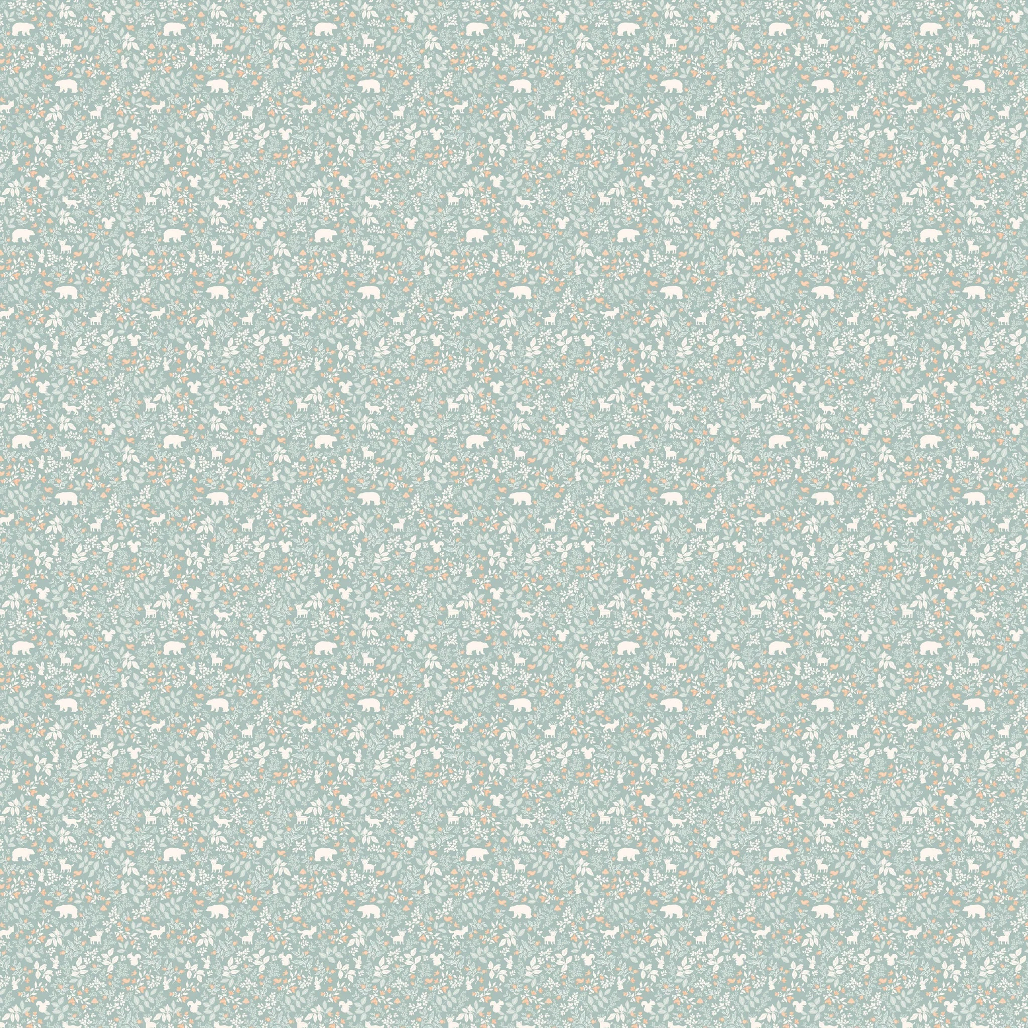 Cot | Fitted Sheet/Change Pad Cover | Organic - Forest Friends Sage - Image 7