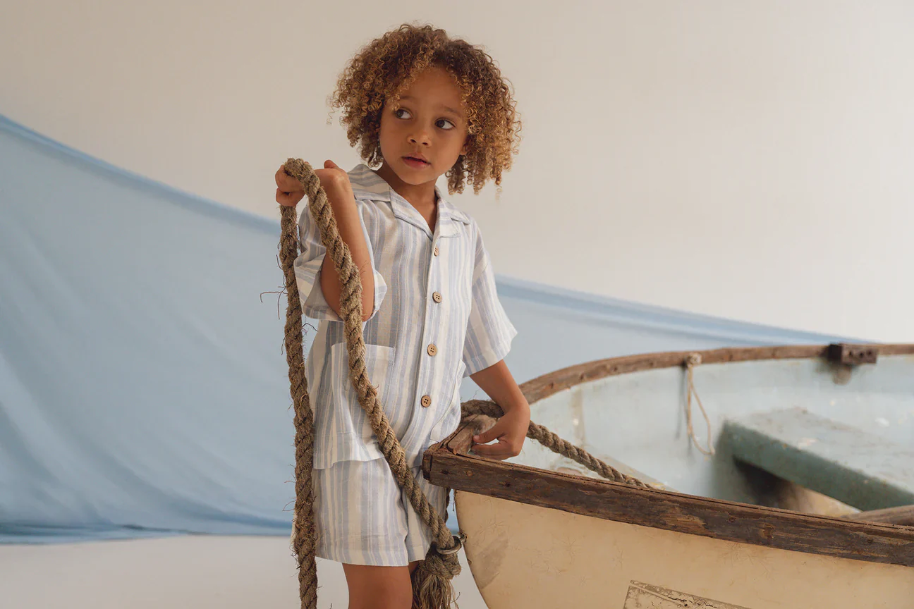 Linen Shorts | Blue Summer - Image 4