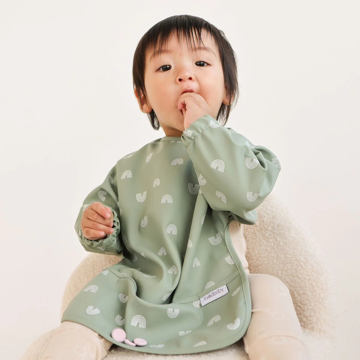 Messy Bib - Sage Rainbow - Image 4