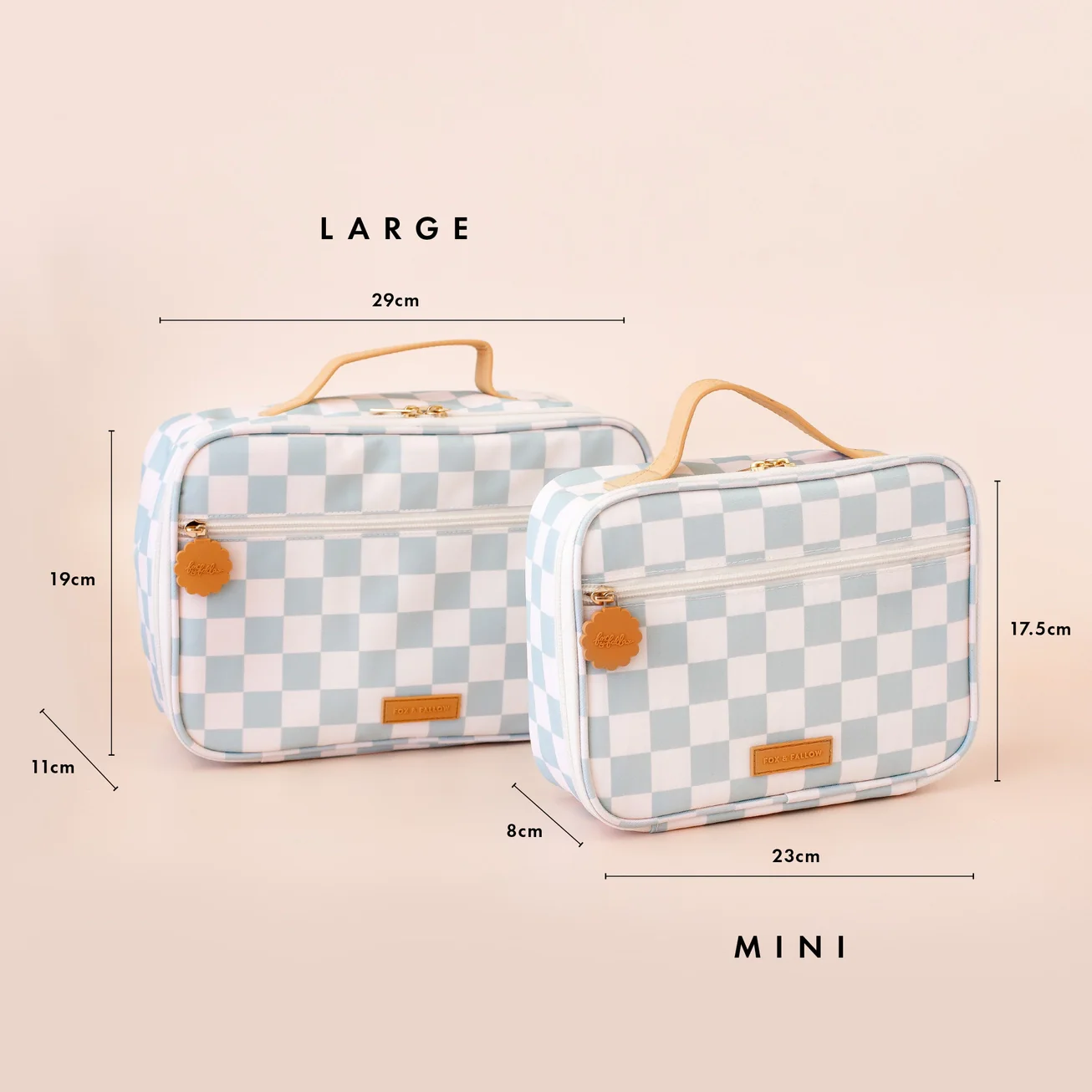 Mini Lunch Bag | Sage Check - Image 3