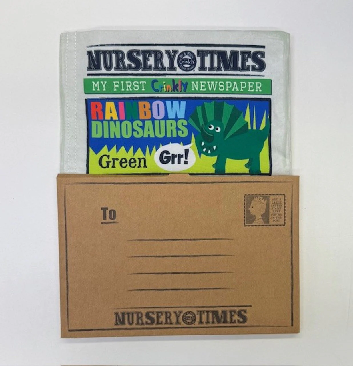 Nursery Times | Crinkly Newspaper - Rainbow Dinosaurs - Image 5