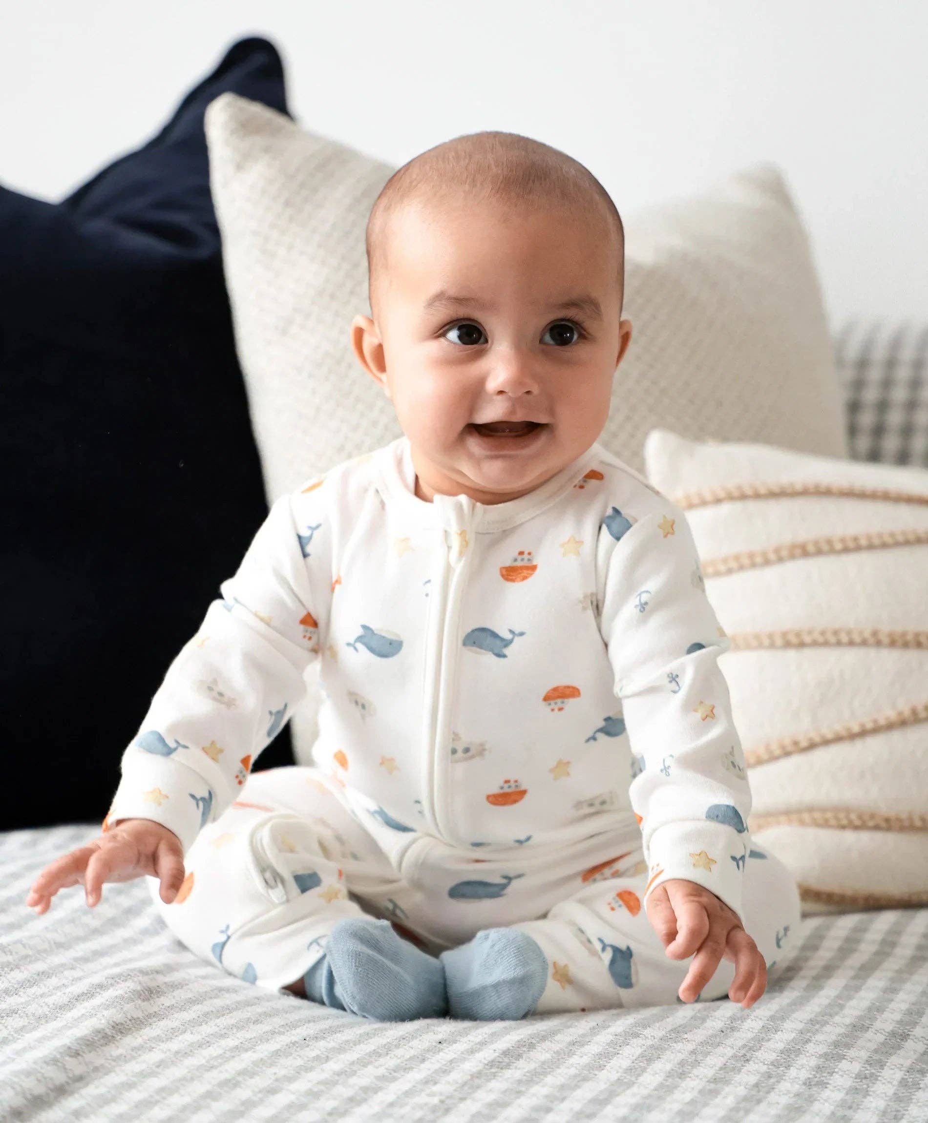 Organic Cotton Growsuit - Sea - Image 2