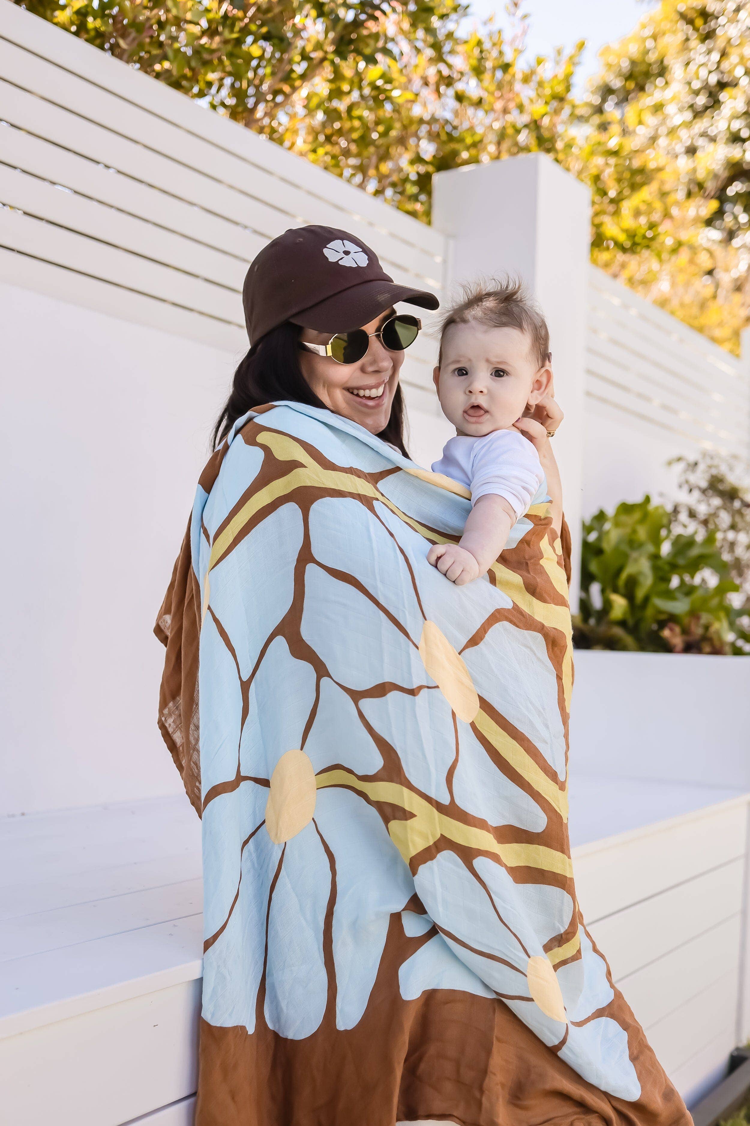 Swaddle | Organic - Fleur Umber (Limited Edition) - Image 3