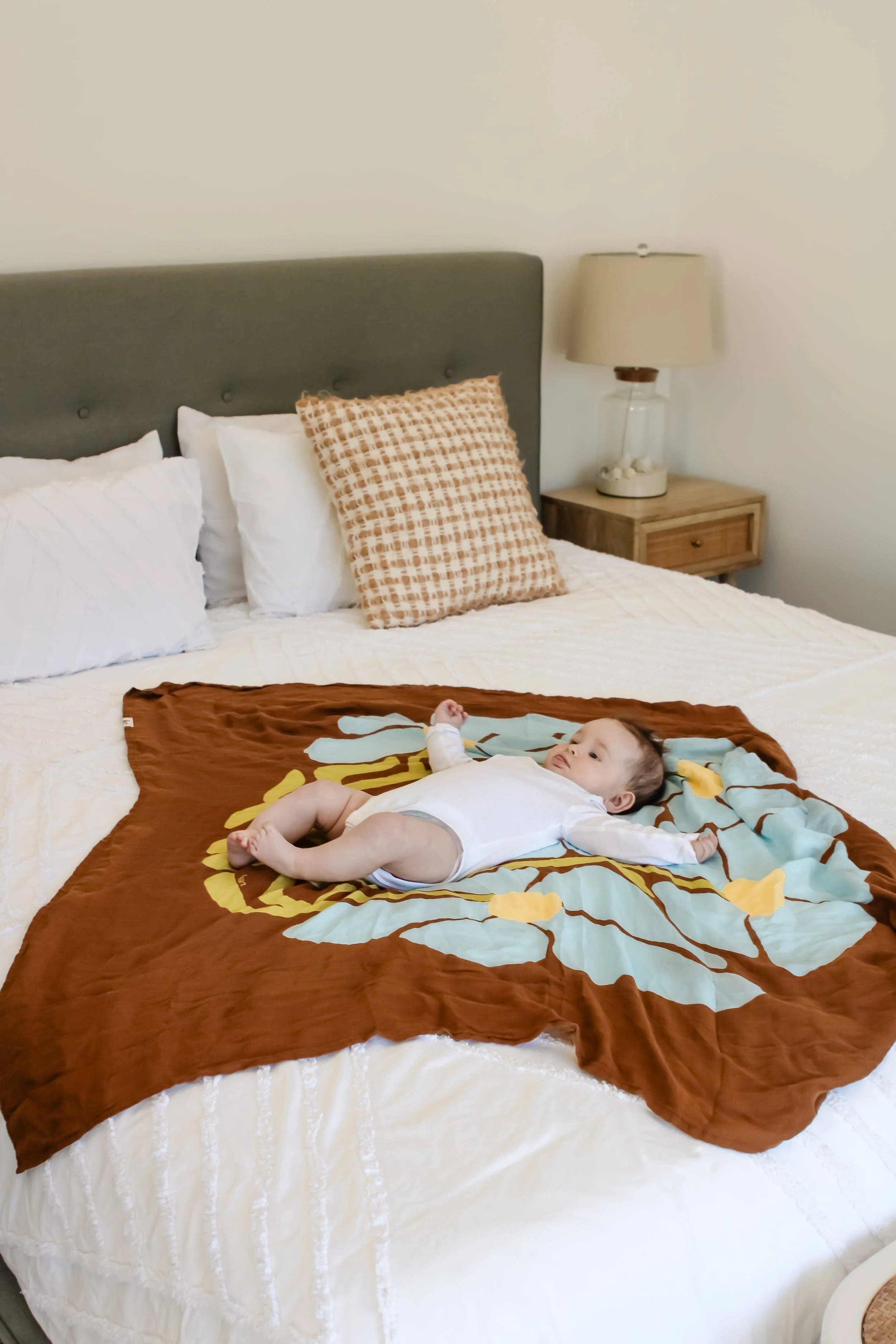 Swaddle | Organic - Fleur Umber (Limited Edition) - Image 8