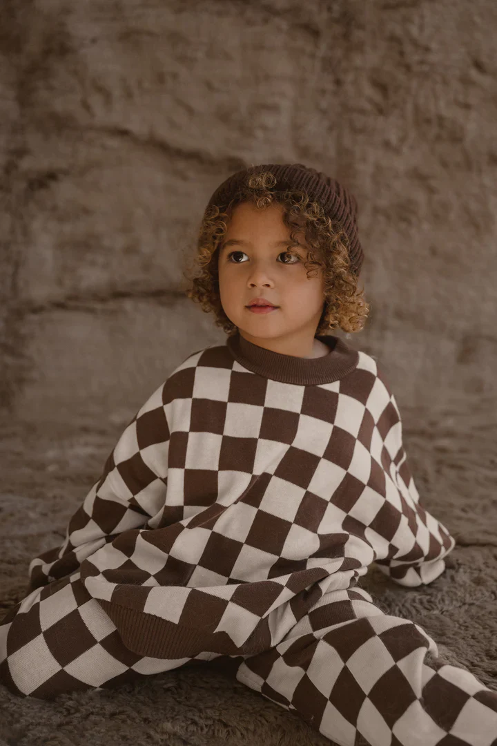 Pants | Knit - Chocolate - Image 4