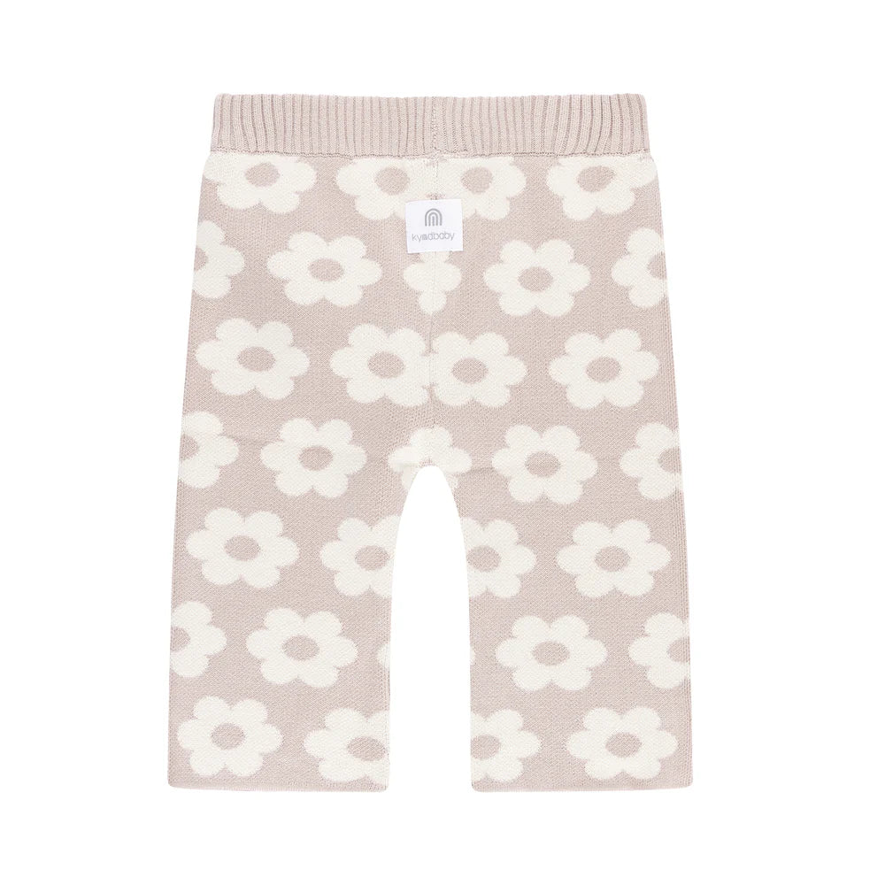 Pants | Knit - Neutral Floral - Image 5