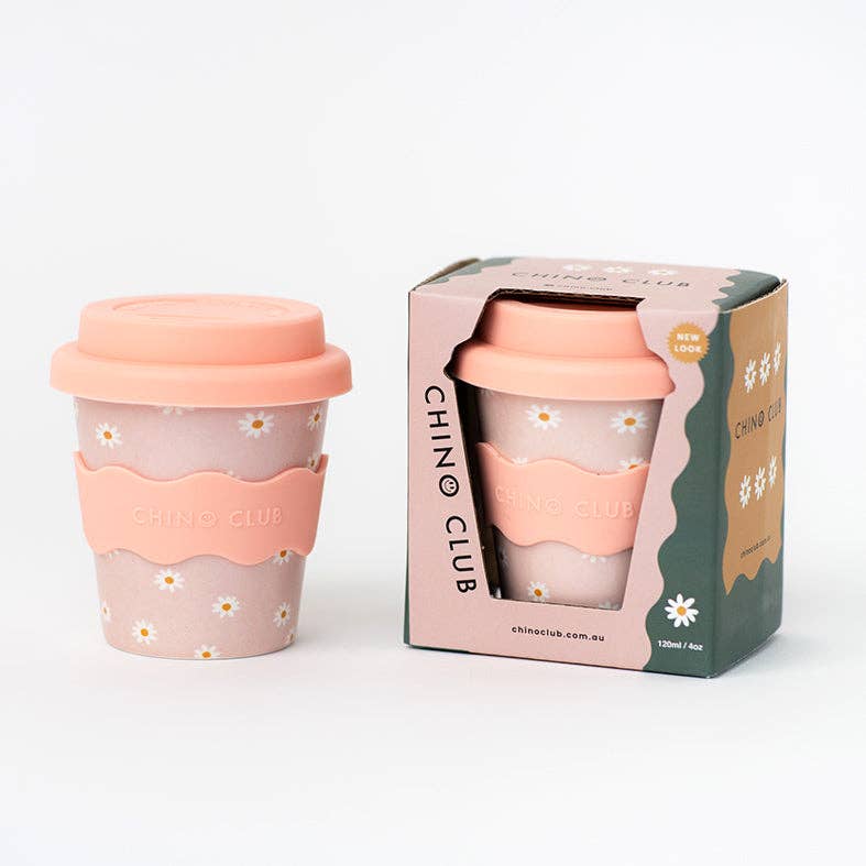 Babychino Cup | 4oz - Pink Daisy - Image 2