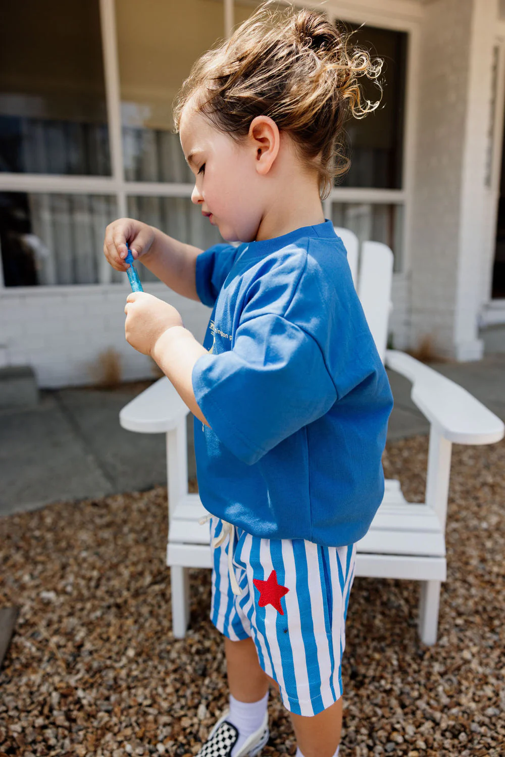 Shorts | Dizzy Star - Blue Stripe - Image 7
