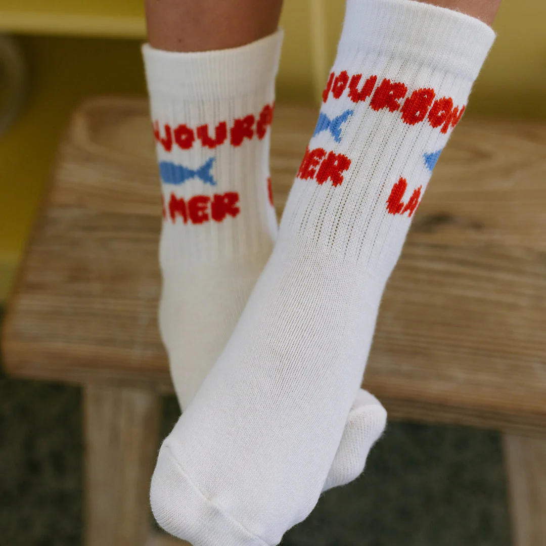 Socks | Bonjour La Mer - Vanilla - Image 2