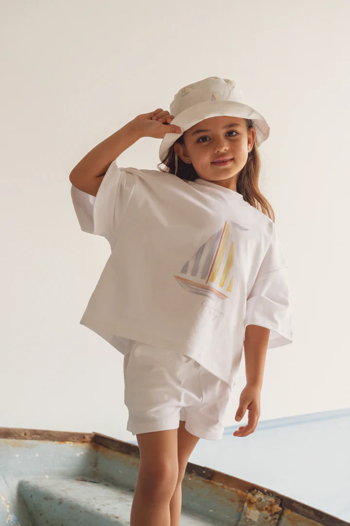 T-shirt & Shorts Set | Sailboat - Image 4