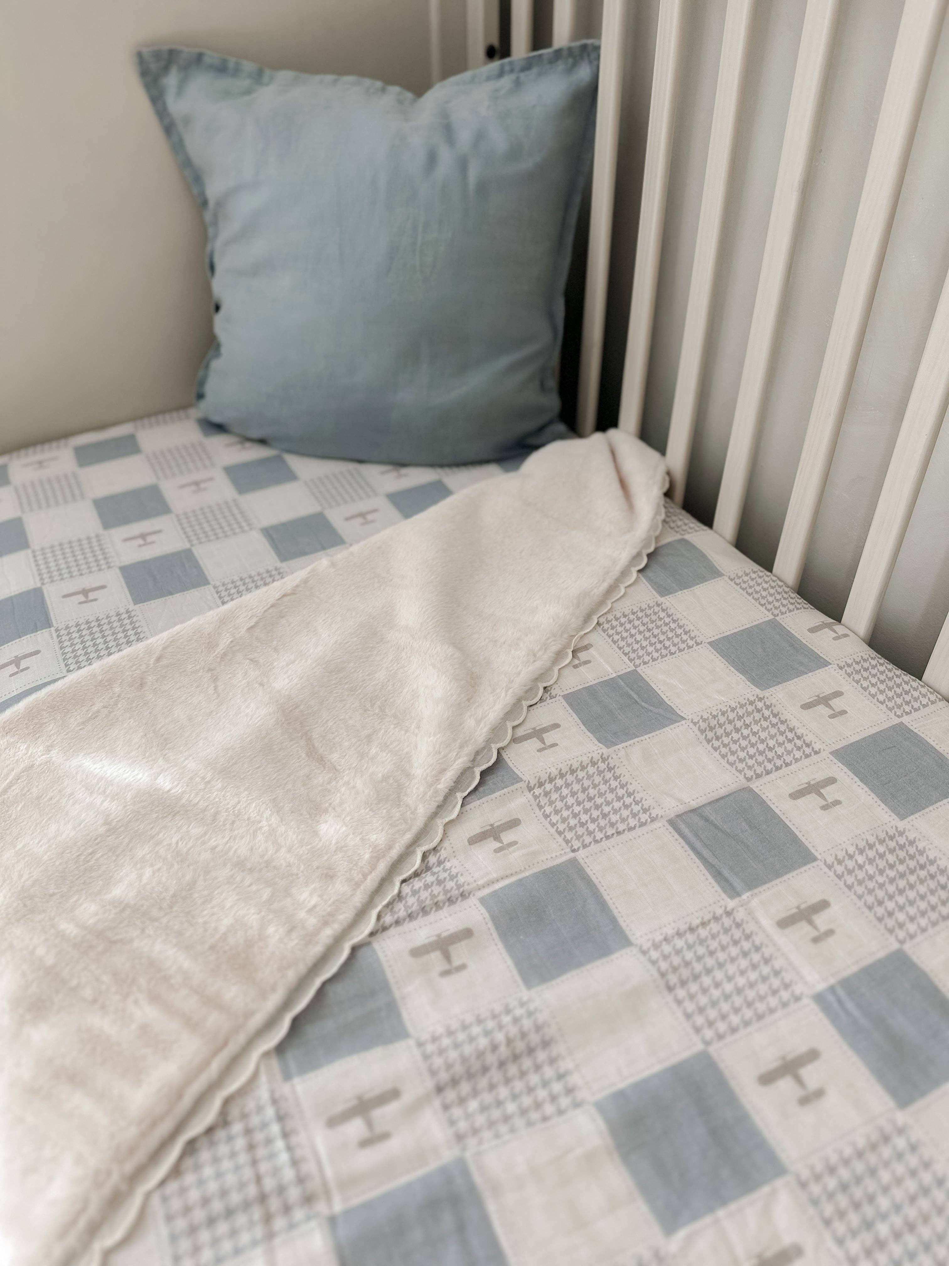 Blanket | Fur Lined - Cot Size - Wright Flyer - Image 2